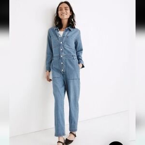 Madewell Blue Denim Coverall/Jumpsuit Sz.M NWT
